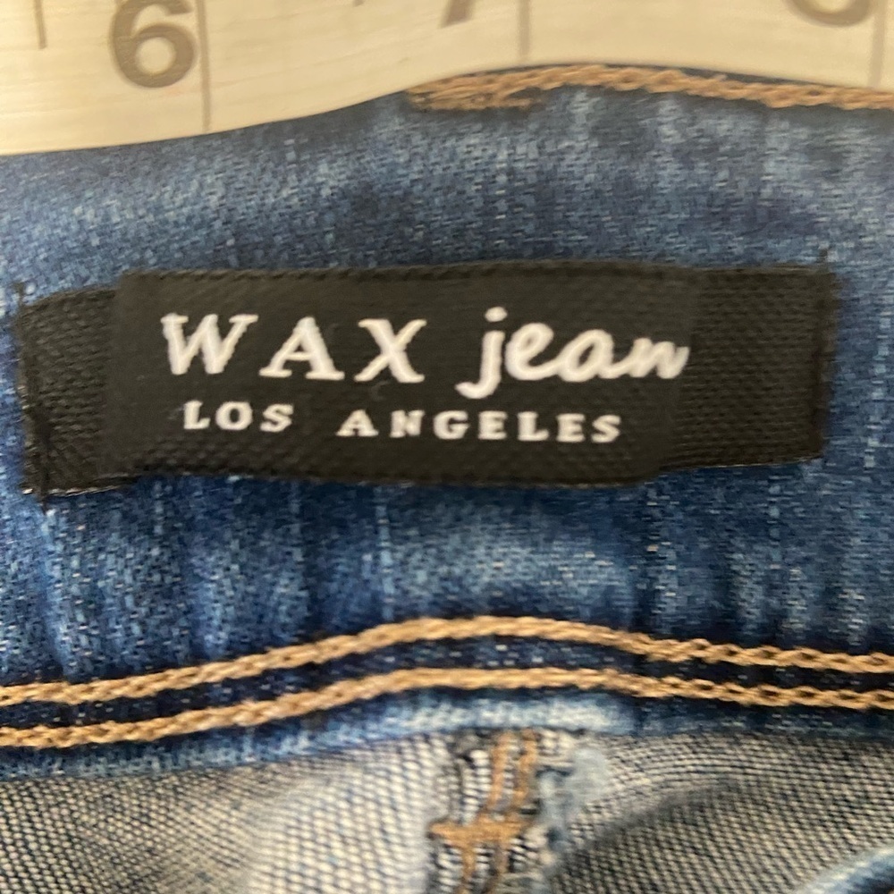 Wax Jeans size 26 Indigo Denim double button $40 - Picture 5 of 10
